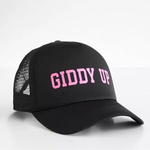 Giddy Up Trucker Hat The Buckle David & Young Adjustable SnapBack NEW WITH TAG